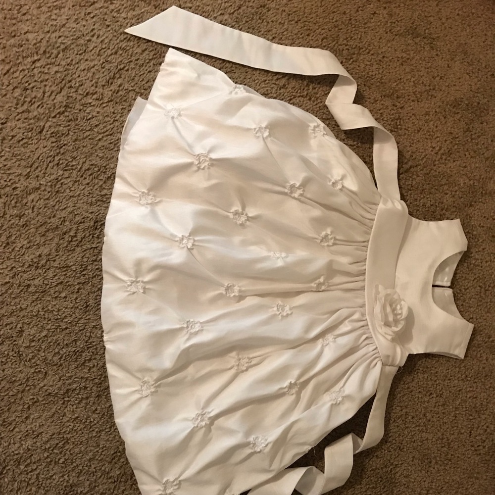 White high fashion dress